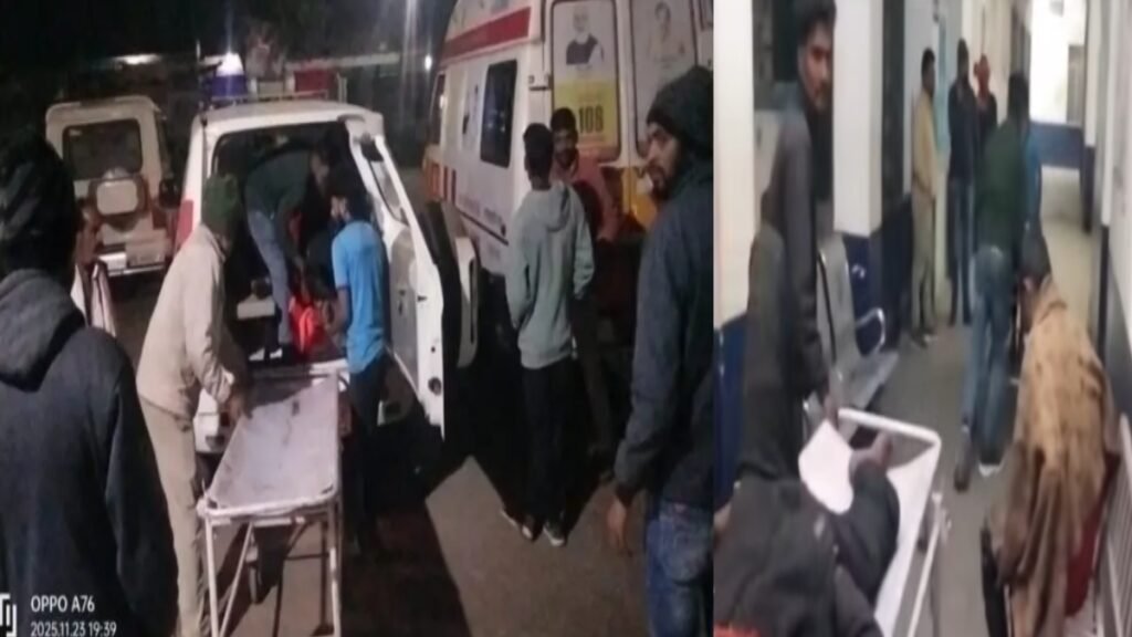 Sidhi news:सीधी: दो बाइकों की भिड़ंत में तीन युवक घायल, एक चालक फरार, जांच में जुटी पुलिस 6 20251124 101832 News E 7 Live