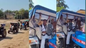 40 ट्रेक्टरो के साथ अमेरिका–भारत व्यापारिक समझौते के विरोध में सिहावल में गरजा किसान आंदोलन