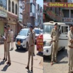 Sidhi news:होली पर सुरक्षा के पुख्ता इंतजाम: सीधी एसपी ने दल-बल के साथ किया जिला भ्रमण