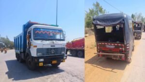 Sidhi news:परिवहन विभाग की सख्त कार्रवाई, 50 वाहनों की जांच में 18500 रुपये शमन शुल्क वसूला