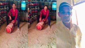 रीवा मे हो रही रसोई गैस की चोरी,वीडियो हो रहा वायरल