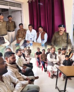 त्योहारों से पहले सिहावल चौकी में मंथन, पुष्पेंद्र सिंह बघेल के नेतृत्व में शांति समिति की बैठक संपन्न