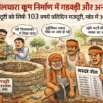 मनरेगा में मजदूरों के साथ बड़ा खेल, कूप निर्माण में 103 रुपये प्रतिदिन के हिसाब से मजदूरी का आरोप, ग्रामीण बोले यह तो ‘ऊंट के मुंह में जीरा’