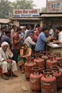 सिहावल में गैस आपूर्ति पर उठे सवाल,उपभोक्ता परेशान, तकनीकी दिक्कतों के बीच घरेलू सिलेंडर के व्यावसायिक उपयोग और ब्लैक मार्केटिंग की भी चर्चा