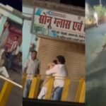 सड़क पर दबंगई का वायरल वीडियो,चाचा-भतीजे ने युवक को लात-घूंसों से पीटा, चप्पलों से मारा