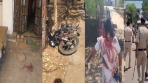 अमिलिया में घर पर हमला, फिर थाने पर धावा  टीआई से मारपीट, गाड़ियों में तोड़फोड़, 50 नकाबपोशों से शुरू हुई हिंसा ने लिया विकराल रूप 