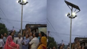 सिहावल में सोलर स्ट्रीट लाइट योजना पर उठे सवाल, लाखों खर्च के बावजूद कई लाइटें बंद