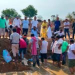 बरी नदी मे विधायक ने रखी बोरिया,कहा जल संरक्षित करना हमारा कर्तव्य