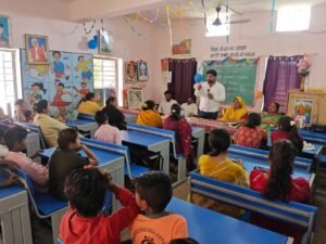 दुनिया के सबसे बड़े छात्र संगठन एनएसयूआई के स्थापना दिवस पर विद्यालय में जागरूकता कार्यक्रम