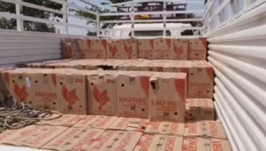 घुनघुटी में बड़ी कार्रवाई: मिनी ट्रक से 232 पेटी अवैध शराब जब्त, माफिया में मचा हड़कंप