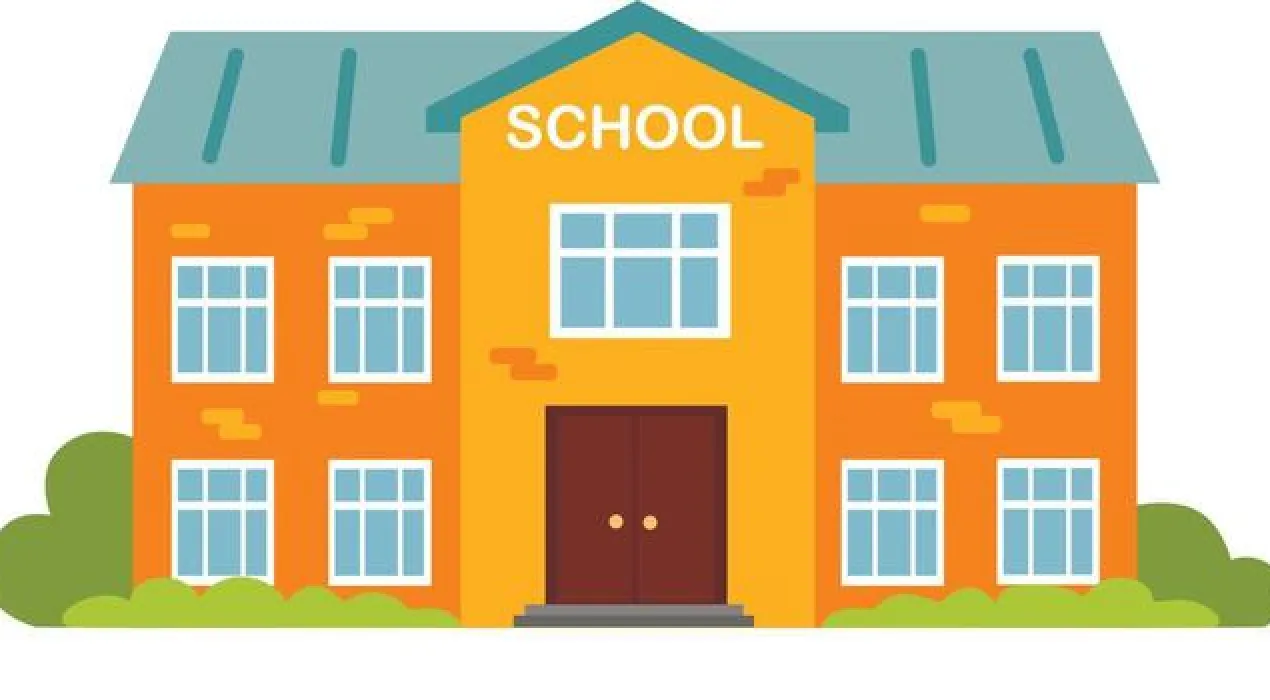 school building in flat style modern school college building illustration vector News E 7 Live
