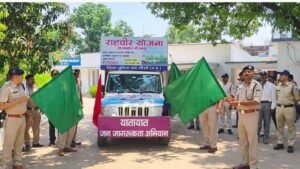 हेलमेट अनिवार्यता अभियान: एसपी ने जनजागरूकता रथ को हरी झंडी दिखाकर किया रवाना
