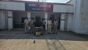 अमिलिया पुलिस को बड़ी सफलता,दो चोरी की वारदातों का खुलासा, लाखों का मशरूका बरामद, आरोपी गिरफ्तार