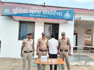 सेमरिया पुलिस की बड़ी कार्रवाई : मेडिकल स्टोर पर छापा, 658 नशीली ट्रामाडोल गोलियां जप्त, संचालक गिरफ्तार