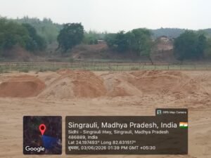 अवैध रेत भंडारण पर बड़ी कार्रवाई,160 घन मीटर रेत जब्त