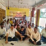 Sidhi news:संविदा कर्मचारियों की लगातार जारी है हड़ताल