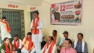 मोदी सरकार के 12 वर्ष पूर्ण होने पर पाली में भाजपा का धार्मिक आयोजन, बिरासनी माता के दरबार में की पूजा-अर्चना