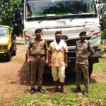 अवैध रेत परिवहन करते हाइवा जब्त, चालक पर मामला दर्ज