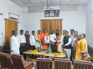 राष्ट्रीय अध्यक्ष रवि चाणक्य के रतलाम आगमन पर हुआ भव्य स्वागत